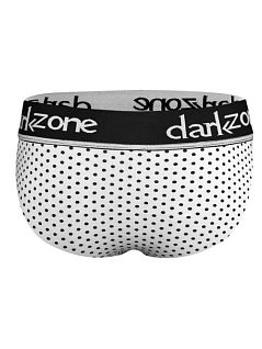 Привлекательные брифы в черный горошек белого цвета DARKZONE RTDZN6381